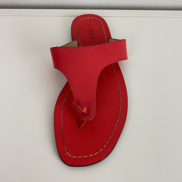 J.Crew 8 Poppy Pink Playa Thong Sandals - Picture 11 of 16